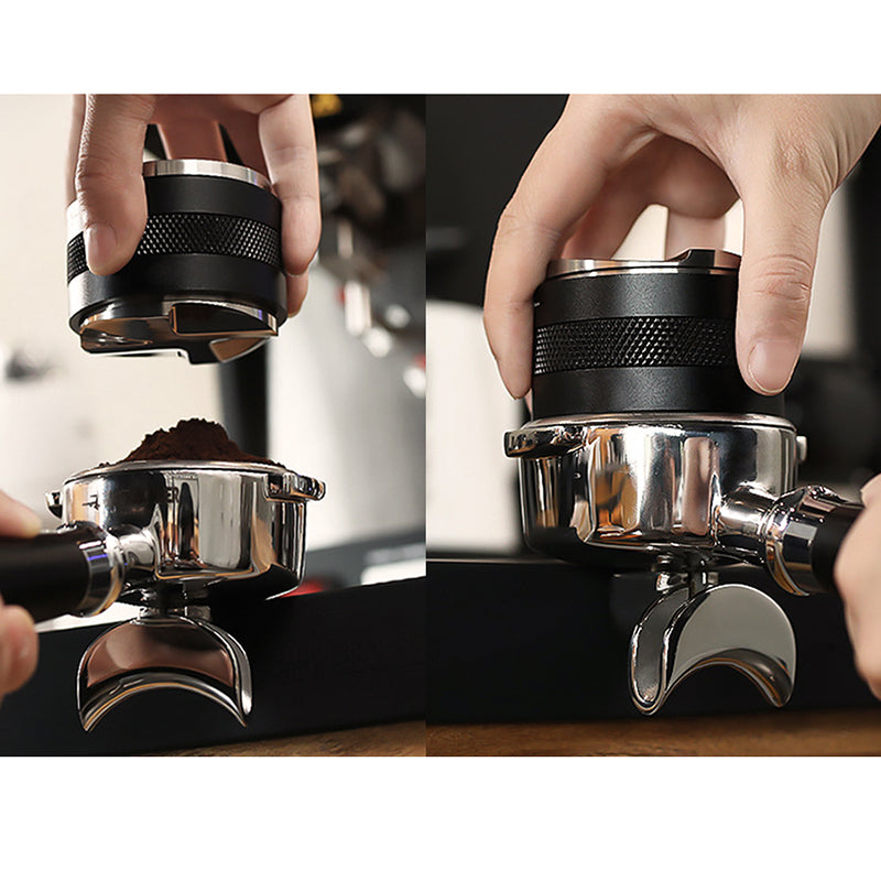 SongBean 51/58mm Coffee Distributor & Tamper,Dual Head Coffee Leveler Fits, Adjustable Depth-Espresso 3Angled and Flat Tampers