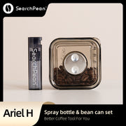 SprayBottleForReducingCoffeePowerStatic&CoffeeBeansJarForKitchenFoodStorageContainerCansFreshKeepingMoistureProof