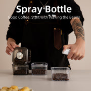 SprayBottleForReducingCoffeePowerStatic&CoffeeBeansJarForKitchenFoodStorageContainerCansFreshKeepingMoistureProof