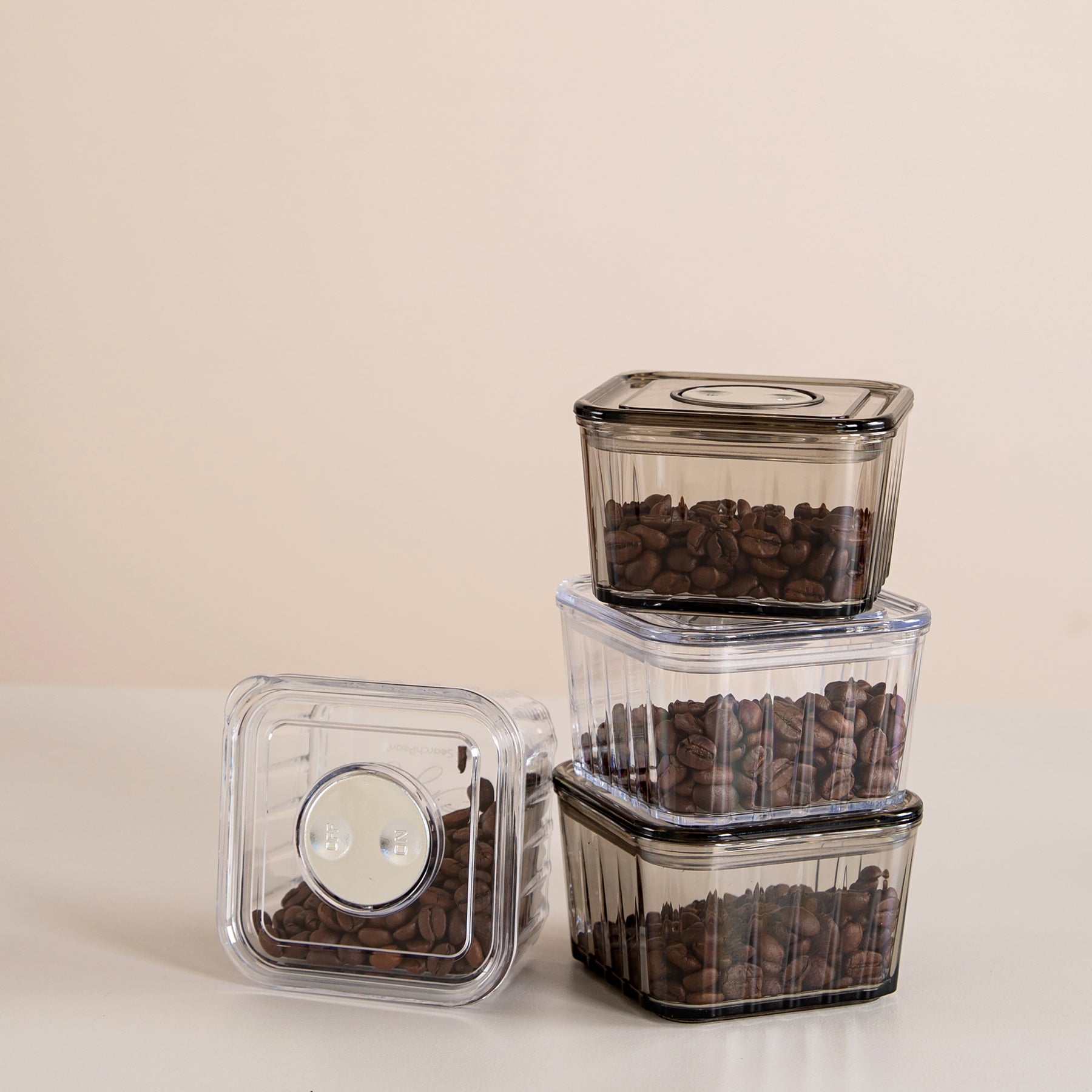 SprayBottleForReducingCoffeePowerStatic&CoffeeBeansJarForKitchenFoodStorageContainerCansFreshKeepingMoistureProof