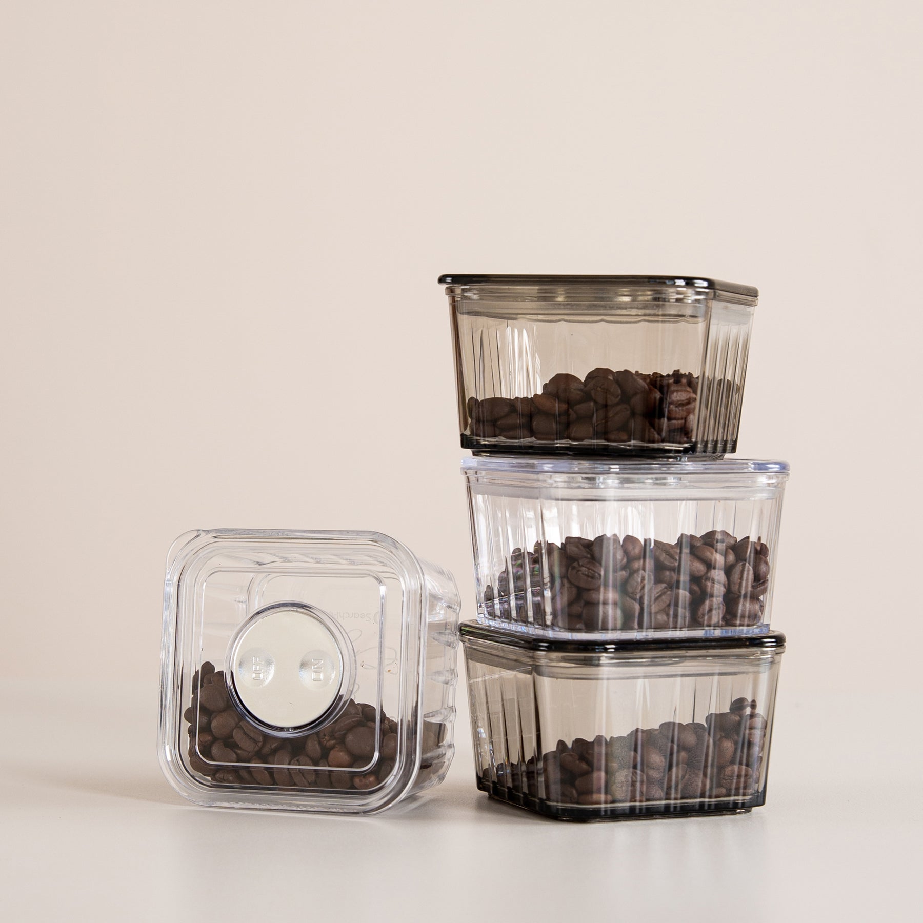 SprayBottleForReducingCoffeePowerStatic&CoffeeBeansJarForKitchenFoodStorageContainerCansFreshKeepingMoistureProof