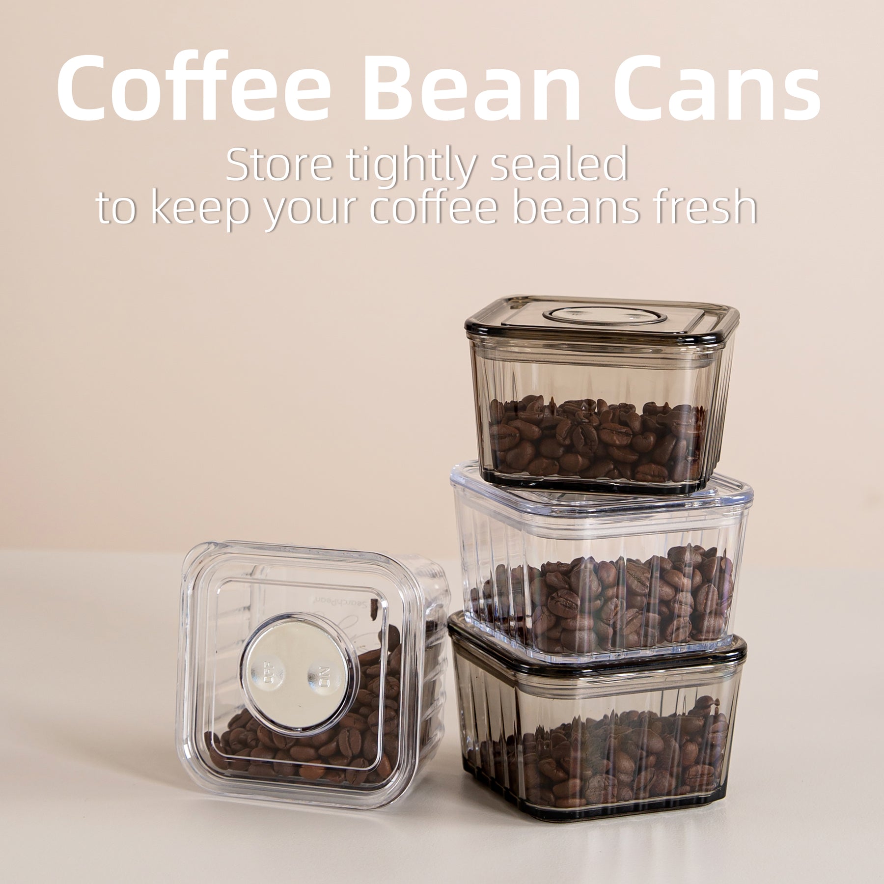 SprayBottleForReducingCoffeePowerStatic&CoffeeBeansJarForKitchenFoodStorageContainerCansFreshKeepingMoistureProof