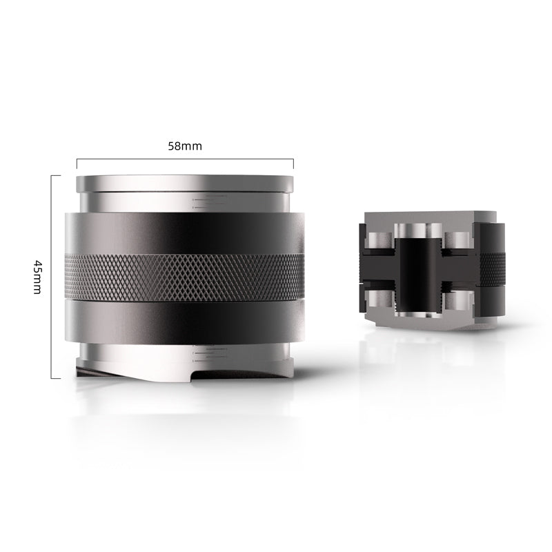 SongBean 51/58mm Coffee Distributor & Tamper,Dual Head Coffee Leveler Fits, Adjustable Depth-Espresso 3Angled and Flat Tampers