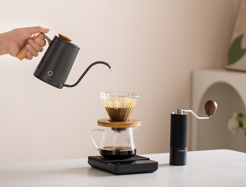 SongBean 600ml Pour Over Coffee Pot Gooseneck Kettle SwanNeckFineMouth Tea Milk For Kitchen Home Trave Office Free Shipping