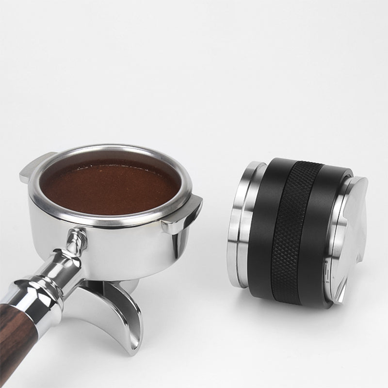 SongBean 51/58mm Coffee Distributor & Tamper,Dual Head Coffee Leveler Fits, Adjustable Depth-Espresso 3Angled and Flat Tampers